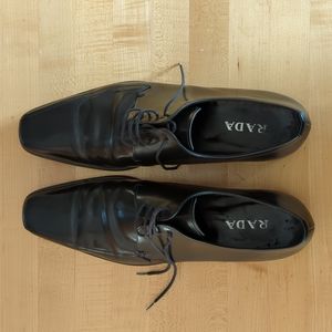 Prada mens shoes black lace dress